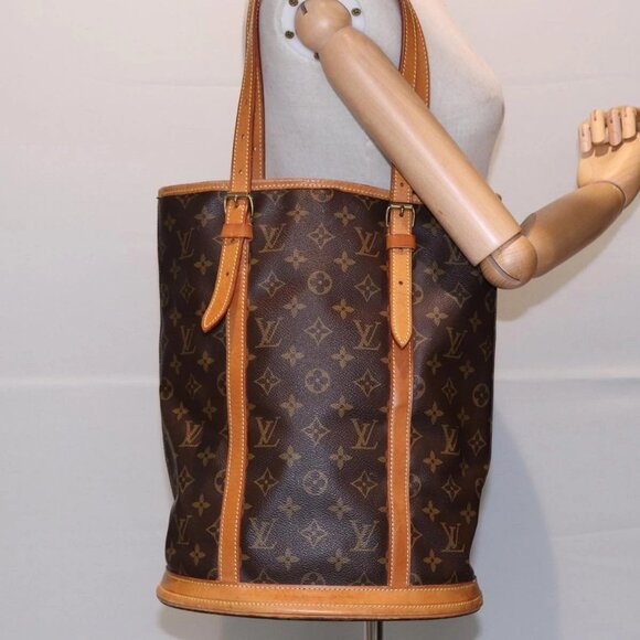 LOUIS VUITTON Monogram Bucket GM Shoulder Bag M42236 LV Auth 84528 - Picture 13 of 15